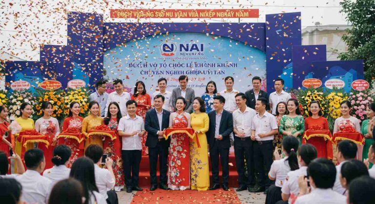 An image illustrating Dịch Vụ Tổ Chức Lễ Khánh Thành Chuyên Nghiệp Uy Tín