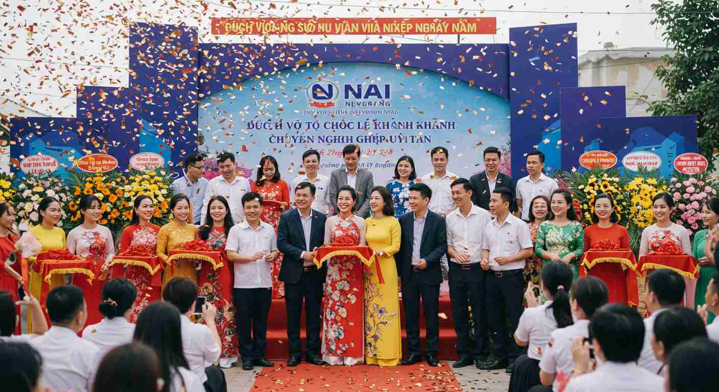 An image illustrating Dịch Vụ Tổ Chức Lễ Khánh Thành Chuyên Nghiệp Uy Tín