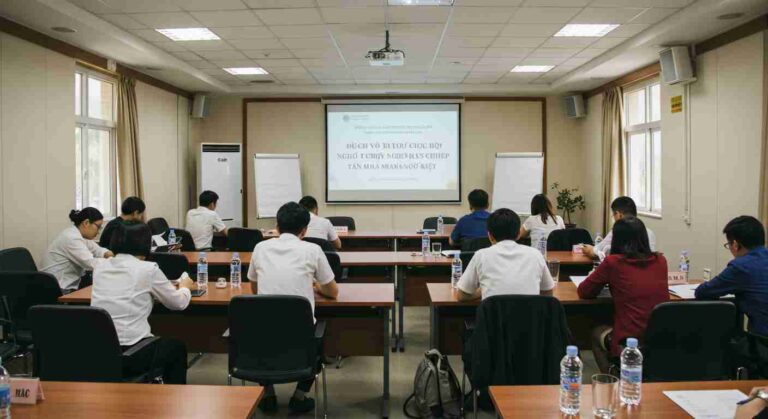 An image illustrating Dịch Vụ Tổ Chức Hội Nghị Chuyên Nghiệp Nâng Tầm Sự Kiện